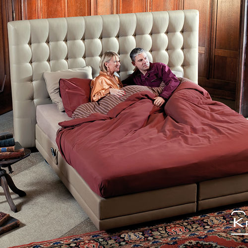 Testiera per letto matrimoniale - CARRERA - Kreamat NV - contemporanea / in tessuto / in pelle