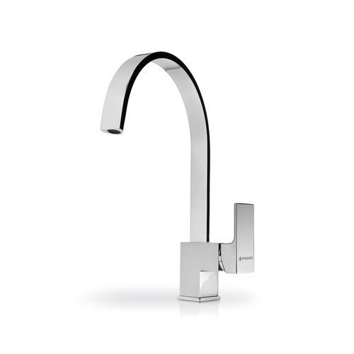 Miscelatore da appoggio - ARIOSO - PYRAMIS Deutschland GmbH - in metallo cromato / da cucina / 1 foro