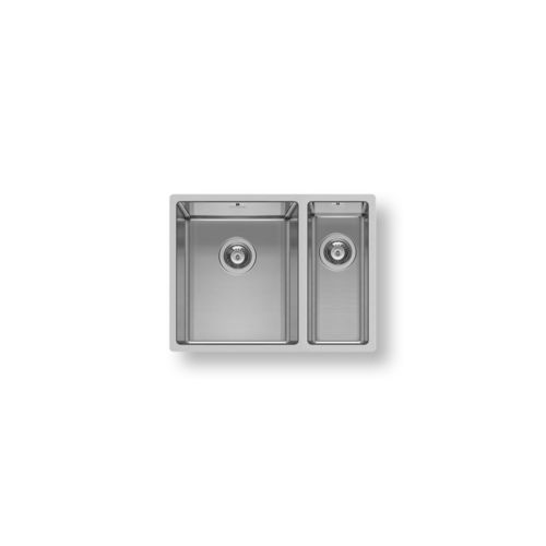 Lavello a 2 vasche - ASTRIS 1 1/2B - PYRAMIS Deutschland GmbH - senza gocciolatoio / in acciaio inossidabile / sottotop