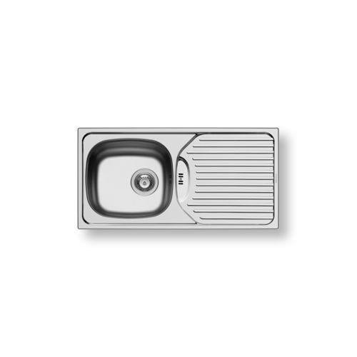 Lavello a 1 vasca - CA1 - PYRAMIS Deutschland GmbH - con gocciolatoio / in acciaio inossidabile / da incasso