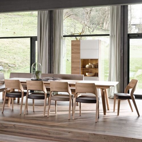 Sedia da pranzo contemporanea - V-Montana  - Voglauer Möbelwerk Gschwandtner & Zwilling GmbH & Co. KG - da interno / in tessuto / in pelle