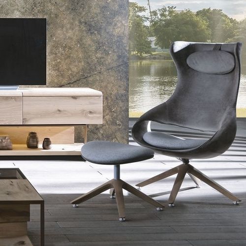 Poggiapiedi contemporaneo - V-Cube - Voglauer Möbelwerk Gschwandtner & Zwilling GmbH & Co. KG - in tessuto / in pelle