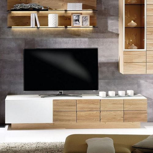 Mobile porta TV contemporaneo - V-Montana  - Voglauer Möbelwerk Gschwandtner & Zwilling GmbH & Co. KG - lowboard / in rovere / in noce