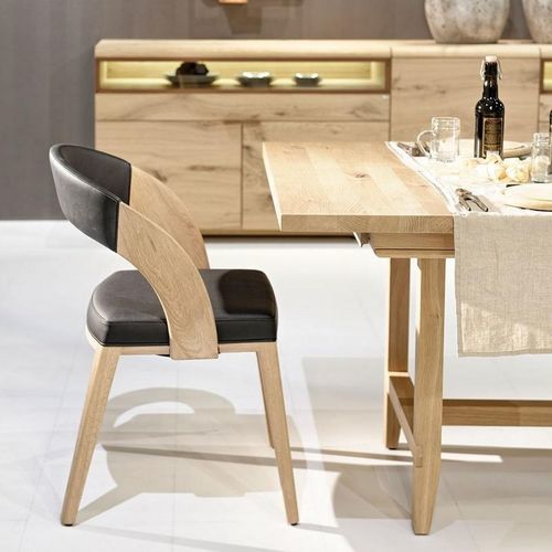 Sedia da pranzo contemporanea - V-Cube - Voglauer Möbelwerk Gschwandtner & Zwilling GmbH & Co. KG - da interno / in tessuto / in pelle