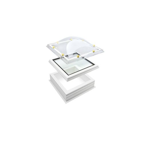 Lucernario in vetro - IDOME ™ - SKYLUX - curvo / per tetto piano / trasparente