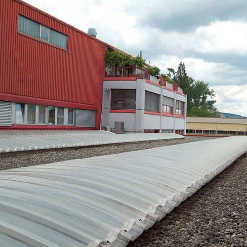 Copertura in plastica - CINTRALUX PRV 1200 JOULE - SKYLUX - ondulata / curva / con pannelli con protezione UV
