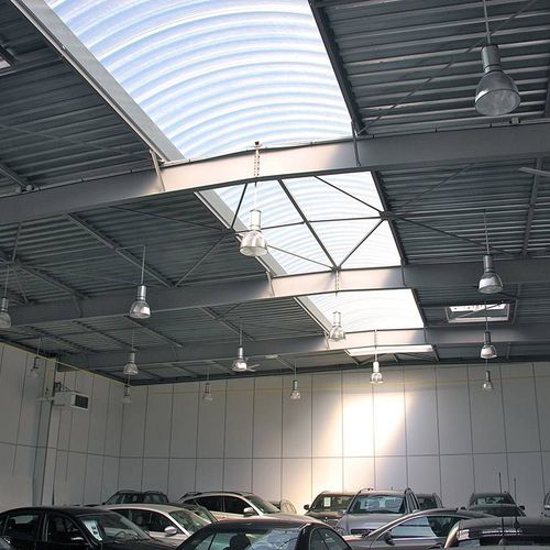 Copertura in plastica - CINTRALUX PRV LONGLIFE - SKYLUX - ondulata / curva / con pannelli con protezione UV