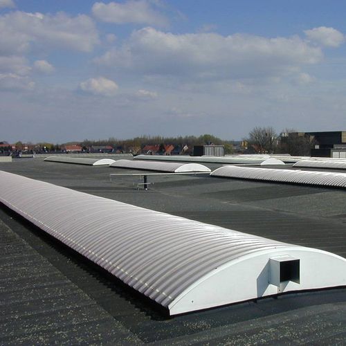Copertura in lastra in plastica - CINTRALUX PRV ENV 1187 - SKYLUX - ondulata / curva