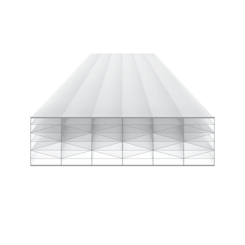 Lastra in policarbonato alveolare - REFLEX PEARL EP - SKYLUX - per coperture / traslucida / isolante