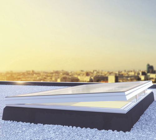 Lucernario per tetto - IWINDOW2 ™ - SKYLUX - con cornice di supporto in lamiera / in vetro