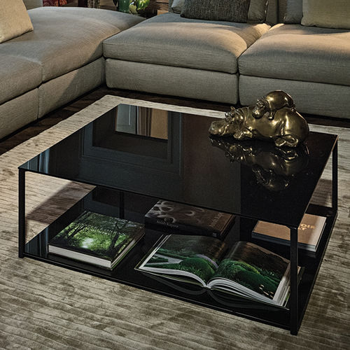 Tavolino basso contemporaneo - ISOLA - arketipo - in rovere / in MDF / in sucupira