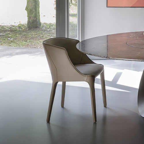 Sedia contemporanea - GOLDIE - arketipo - da interno / in tessuto sintetico / imbottita
