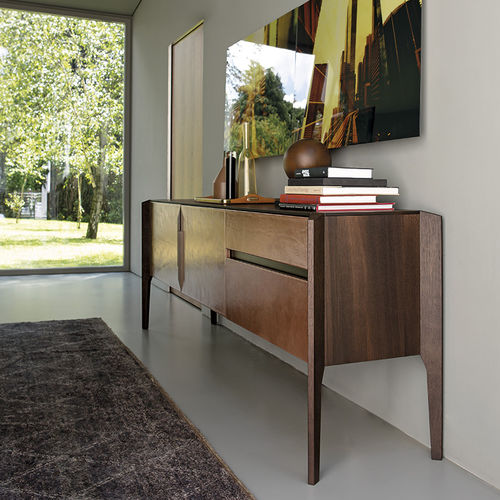 Credenza contemporanea - GLORY - arketipo - in rovere / in sucupira / in metallo