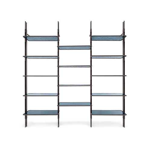 Scaffale contemporaneo - ROXANNE - arketipo - in MDF / in metallo / in vetro