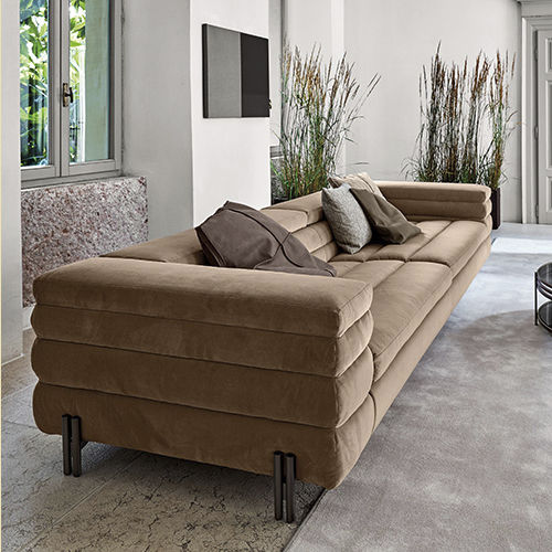 Divano contemporaneo - MAYFAIR - arketipo - in velluto / in pelle / con rivestimento rimovibile