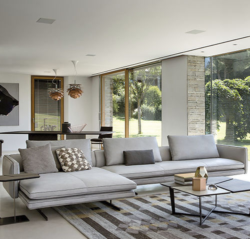 Divano modulare - MOSS - arketipo - contemporaneo / in tessuto / con braccioli