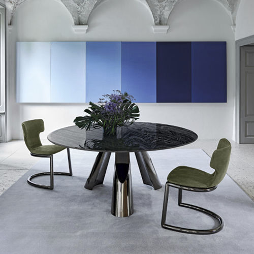 Sedia da pranzo contemporanea - AMY - arketipo - da interno / in poliuretano / con supporto in metallo