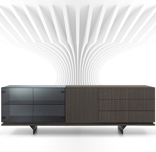 Credenza contemporanea - BROOKLYN - arketipo - in MDF / in eucalipto / in zebrano