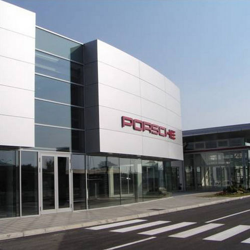 Rivestimento di facciata in pannelli - EXTERIOR - Alubond Europe - in alluminio / riflettente / di grande formato