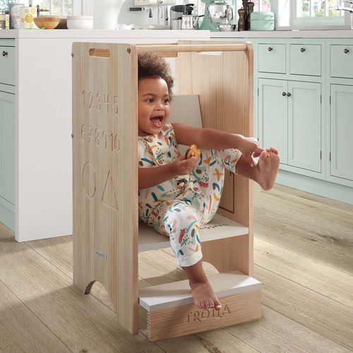 Sedia contemporanea - TORRE TROTTA MONTESSORI - micuna - da interno / in MDF laccato / per bambini