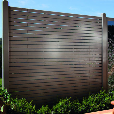 Recinzione a lamelle - ante-Gruppe - da giardino / in legno / contemporanea