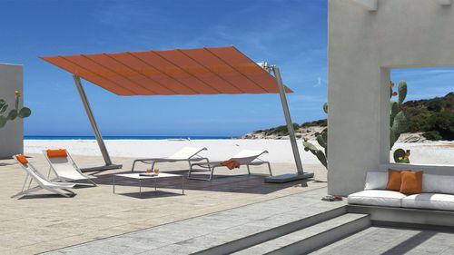 Ombrellone orientabile - FLEXY ZEN - FIM - in tessuto / in alluminio / contract