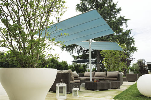 Ombrellone orientabile - FLEXY TWIN - FIM - in tessuto / in alluminio / per uso contract