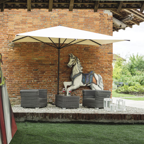 Ombrellone laterale - WALL - FIM - in alluminio / in tessuto / per uso contract
