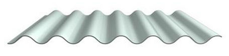 Copertura in lamiera d'acciaio - FISCHERWELLE SINUS 42 - Fischer Profil GmbH  - ondulata