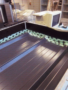 Pannello sandwich per tetto - FISCHERTHERM DL 100 - Fischer Profil GmbH  - rivestimento in metallo / anima in poliuretano PUR