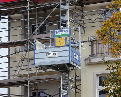Montacarichi per cantiere - 500 Z - GEDA GmbH - per edificio