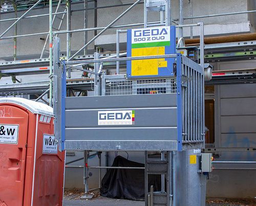 Montacarichi per cantiere - 500 Z DUO - GEDA GmbH - per edificio