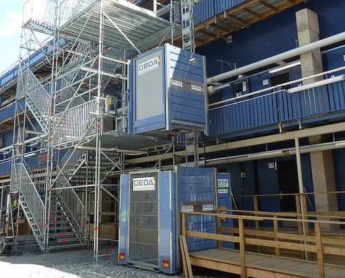 Montacarichi per cantiere - MULTILIFT P6 - GEDA GmbH - industriale