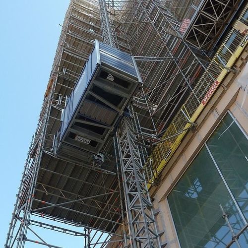 Montacarichi per carichi pesanti - MULTILIFT P12 - GEDA GmbH - per cantiere / per edificio