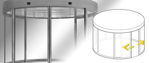 Porta d'ingresso - Curved (SRM) - Gilgen Door Systems AG  - in vetro / girevole / vetrata