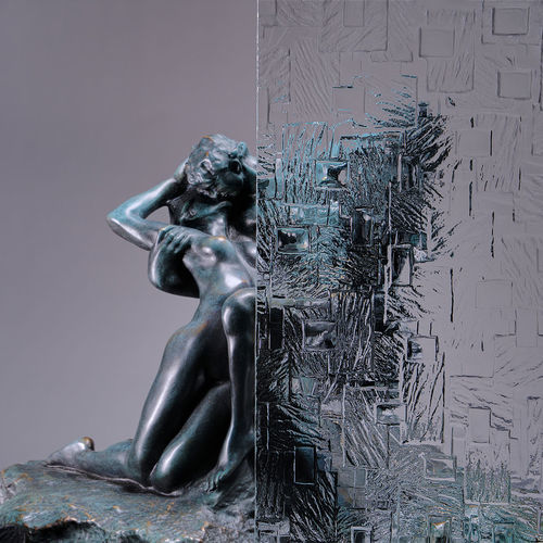 Pannello in vetro strutturale - Ornament C - Glasfabrik Lamberts GmbH & Co. KG  - decorato / per parete / per mobile