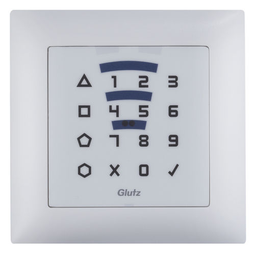 Tastiera a codice per controllo accessi - 82200  - Glutz - a muro / wireless / RFID