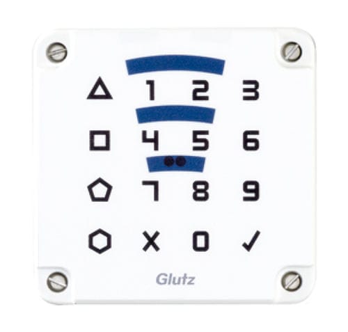 Tastiera a codice per controllo accessi - 82400  - Glutz - a muro / wireless / RFID