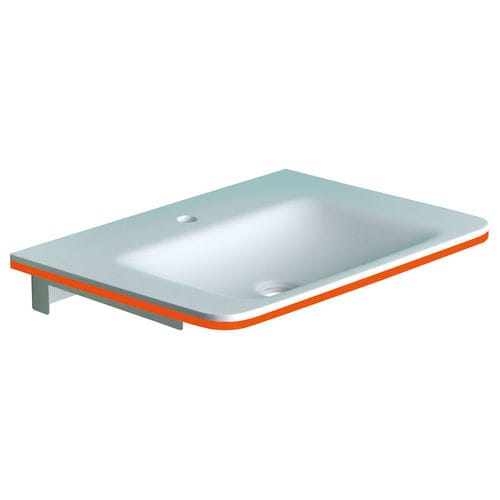 Lavabo in Corian® - B44CNM05 - PONTE GIULIO - consolle / in pietra / in metallo