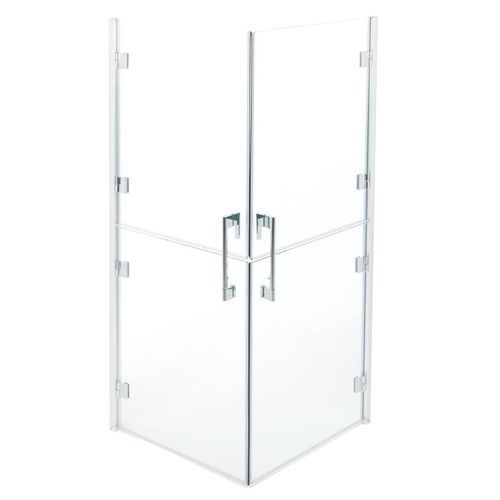 Box doccia in vetro - C53FBS21 - PONTE GIULIO - in alluminio / battente / d'angolo