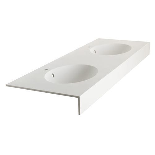 Piano lavabo doppio - B46TLM61 - PONTE GIULIO - in acrilico