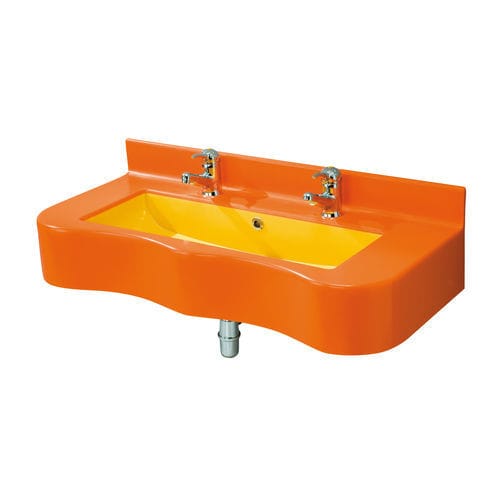 Lavabo in Corian® - B44CNM01 - PONTE GIULIO - consolle / in pietra / in acciaio verniciato