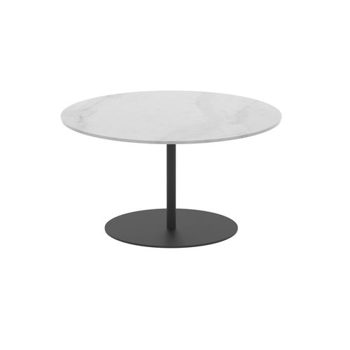 Tavolo d'appoggio contemporaneo - BUTLER - Royal Botania - in teak / in ceramica / con supporto in acciaio inossidabile