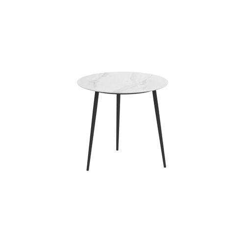 Tavolo alto contemporaneo - STYLETTO - Royal Botania - in teak / in alluminio / con supporto in alluminio