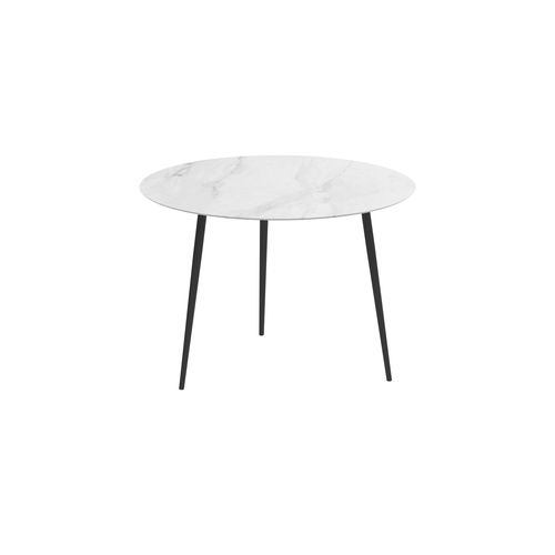 Tavolo alto contemporaneo - STYLETTO - Royal Botania - in alluminio / con supporto in alluminio / rotondo