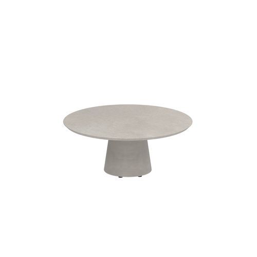 Tavolo contemporaneo - CONIX - Royal Botania - in ceramica / con supporto in calcestruzzo / rotondo
