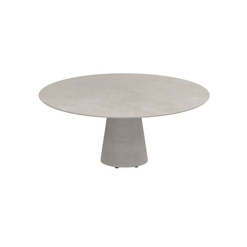 Tavolo da pranzo contemporaneo - CONIX - Royal Botania - in teak / in ceramica / in calcestruzzo