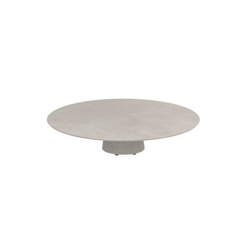 Tavolino basso contemporaneo - CONIX - Royal Botania - in teak / in ceramica / in calcestruzzo