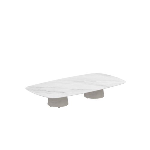 Tavolino basso contemporaneo - CONIX - Royal Botania - in teak / in ceramica / in calcestruzzo