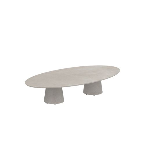 Tavolo contemporaneo - CONIX - Royal Botania - in teak / in ceramica / in calcestruzzo
